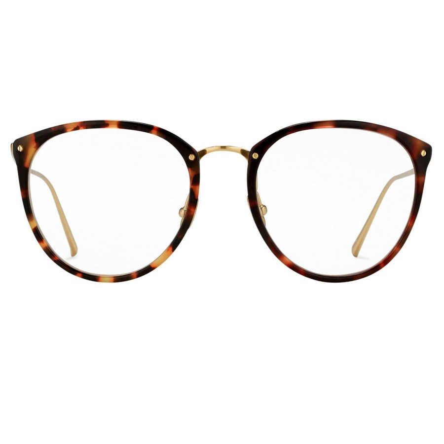 Opticals Linda Farrow | The Calthorpe | Men'S Oval Optical Frame In Tortoiseshell (C15)