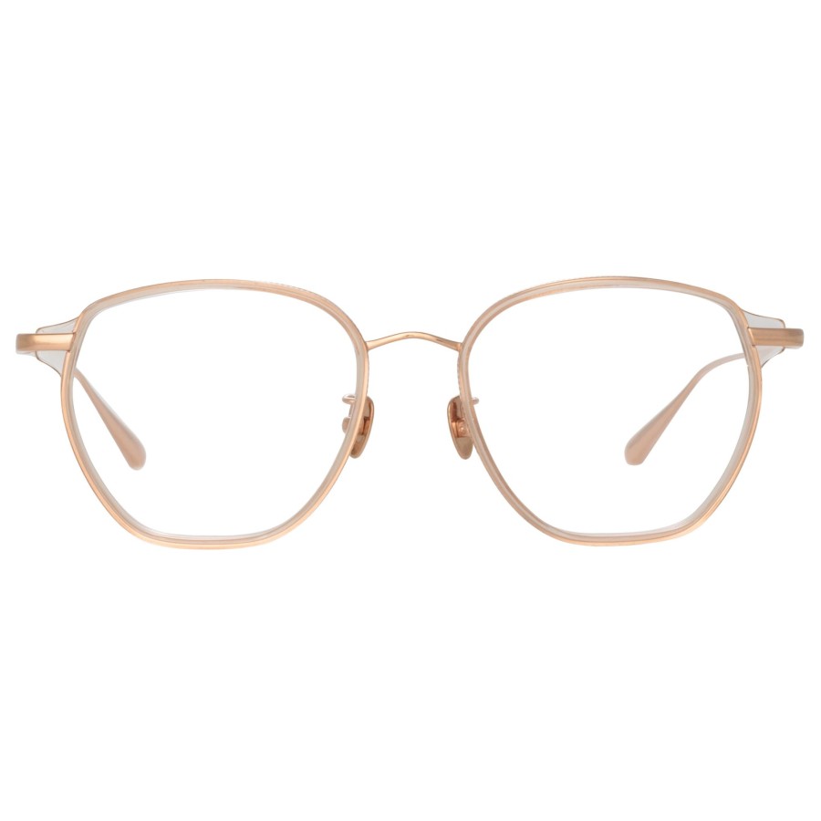 Opticals Linda Farrow | Danilo Angular Optical Frame In Rose Gold