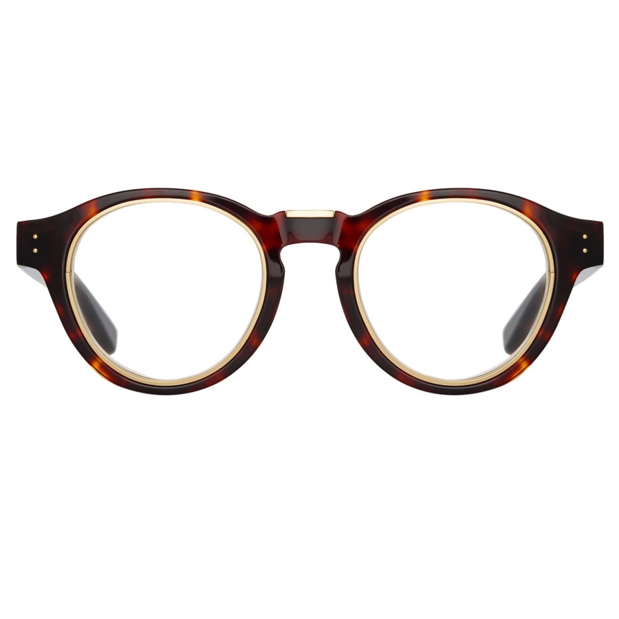 Opticals Linda Farrow | Morris Oval Optical Frame In Tortoiseshell