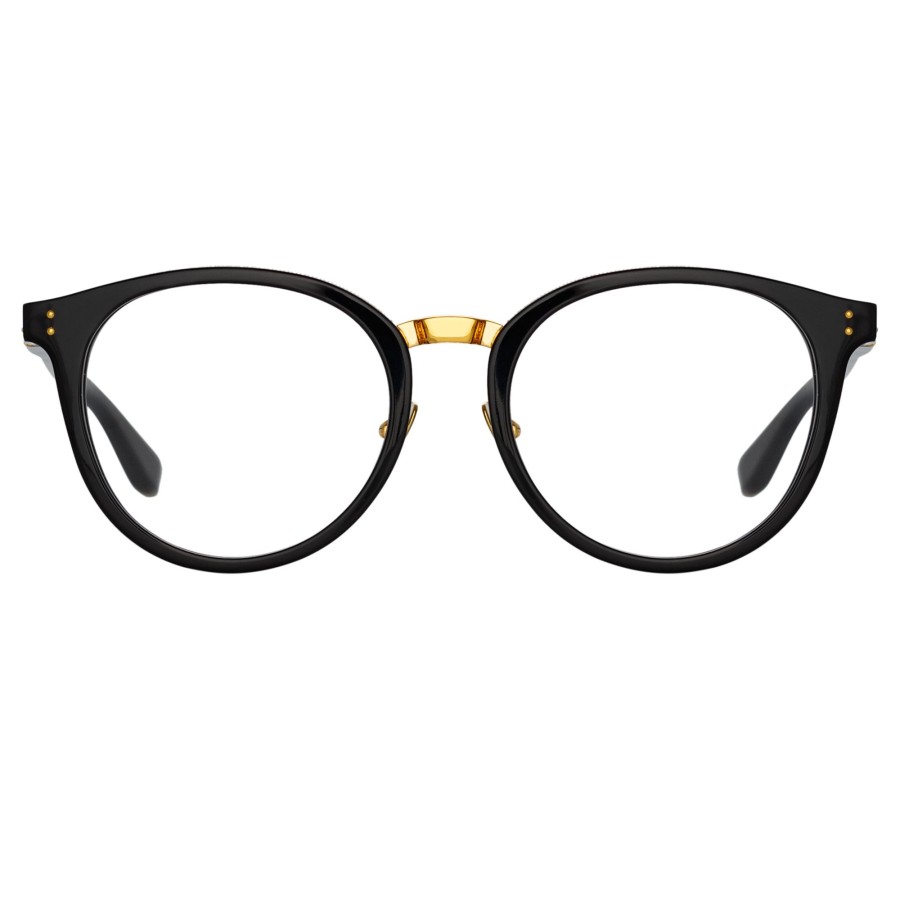 Opticals Linda Farrow | Morgan Oval Optical Frame In Black