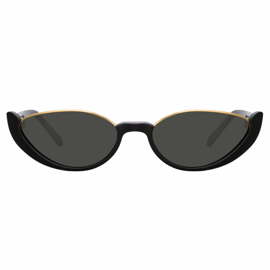 Sunglasses Linda Farrow | Robyn Cat Eye Sunglasses In Black