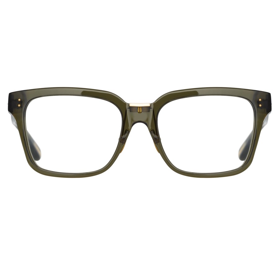 Opticals Linda Farrow | Desiree Optical D-Frame In Green (Men'S)