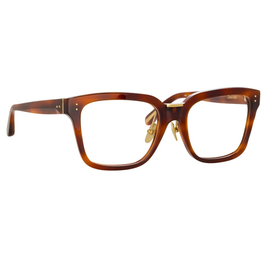 Opticals Linda Farrow | Desiree Optical D-Frame In Horn