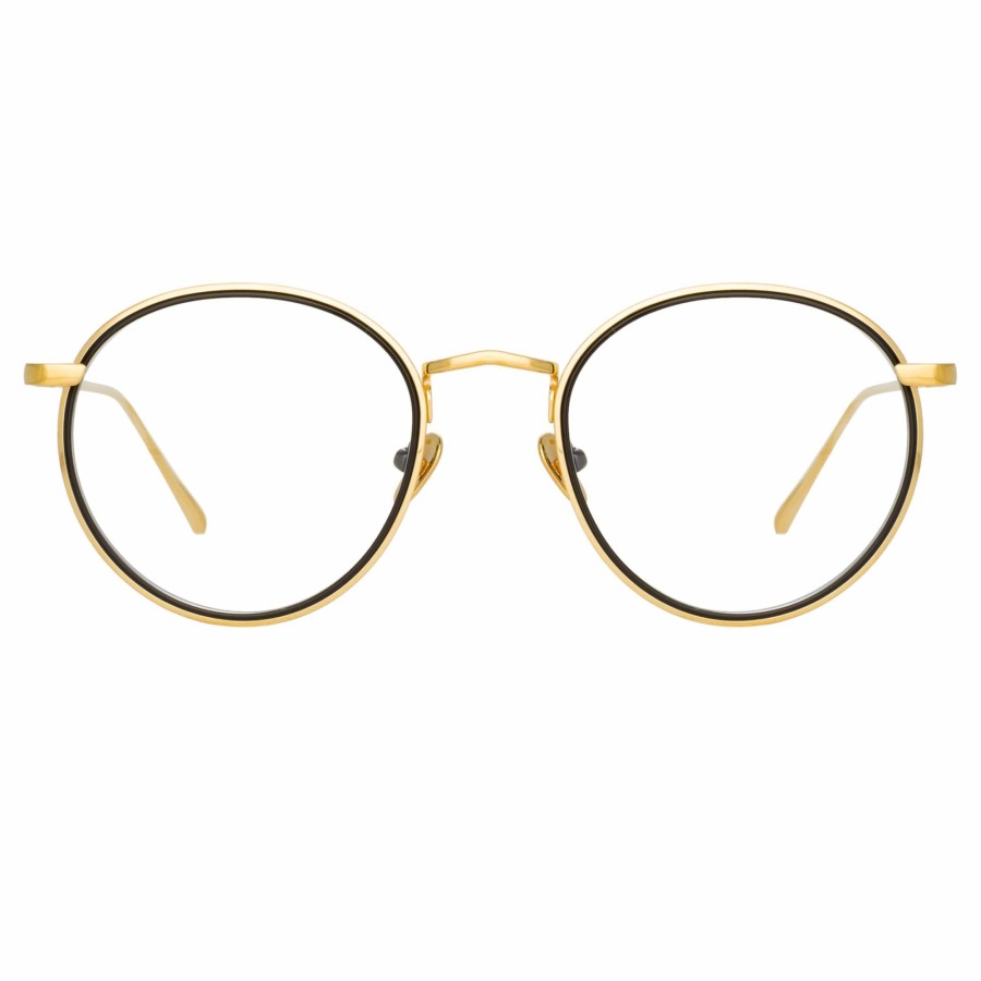 Opticals Linda Farrow | Comer Optical Oval Frame In Yellow Gold