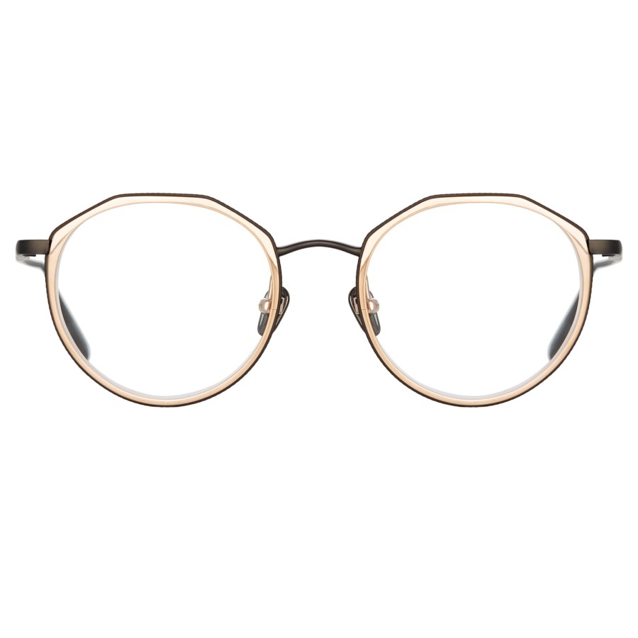 Opticals Linda Farrow | Cesar Angular Optical Frame In Nickel