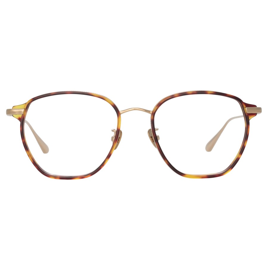 Opticals Linda Farrow | Danilo Angular Optical Frame In Light Gold