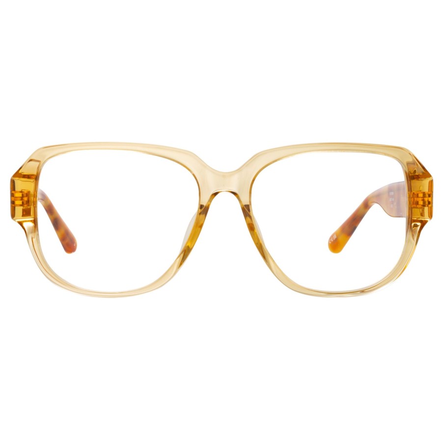 Opticals Linda Farrow | Men'S Renee Oversized Optical Frame In Saffron