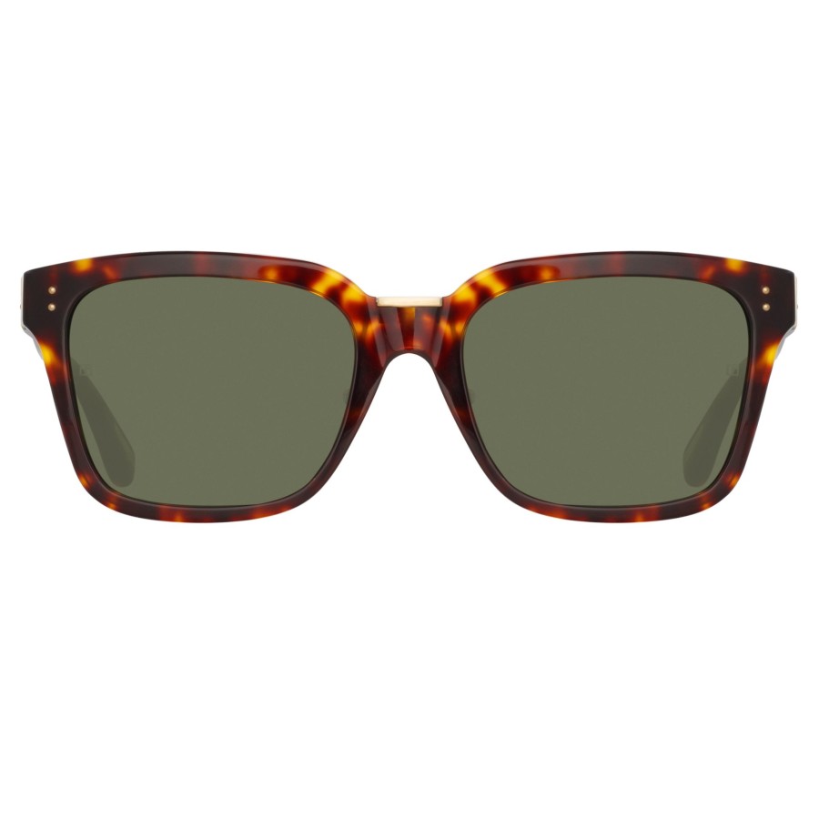 Sunglasses Linda Farrow | Desiree D-Frame Sunglasses In Tortoiseshell