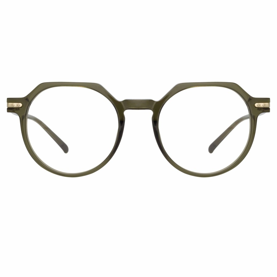 Opticals Linda Farrow | Griffin Oval Optical Frame In Green