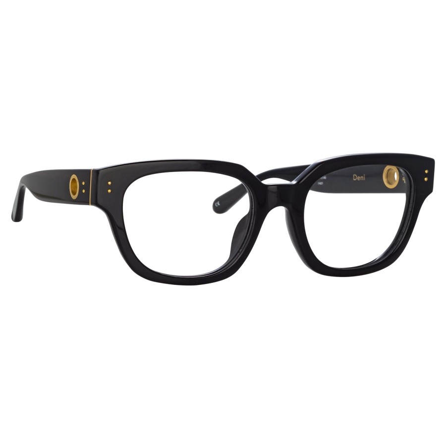 Opticals Linda Farrow | Deni Optical D-Frame In Black