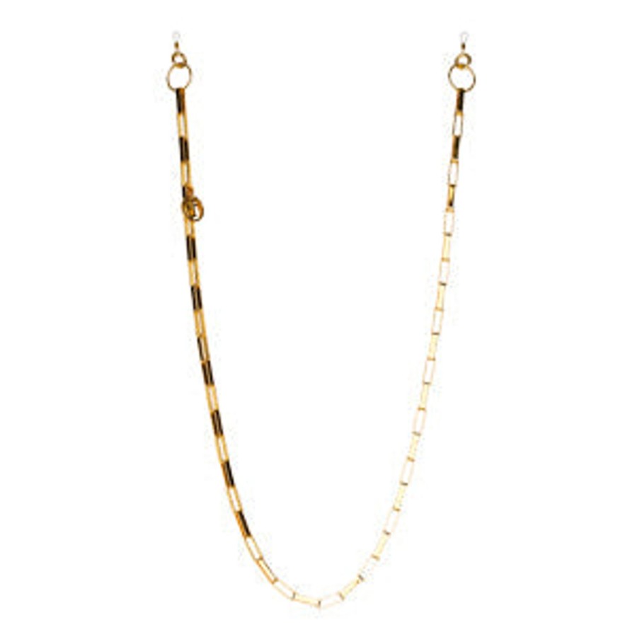 Accessories Linda Farrow | Gold Metal Rectangle Chain