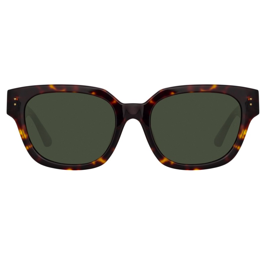 Sunglasses Linda Farrow | Deni D-Frame Sunglasses In Tortoiseshell