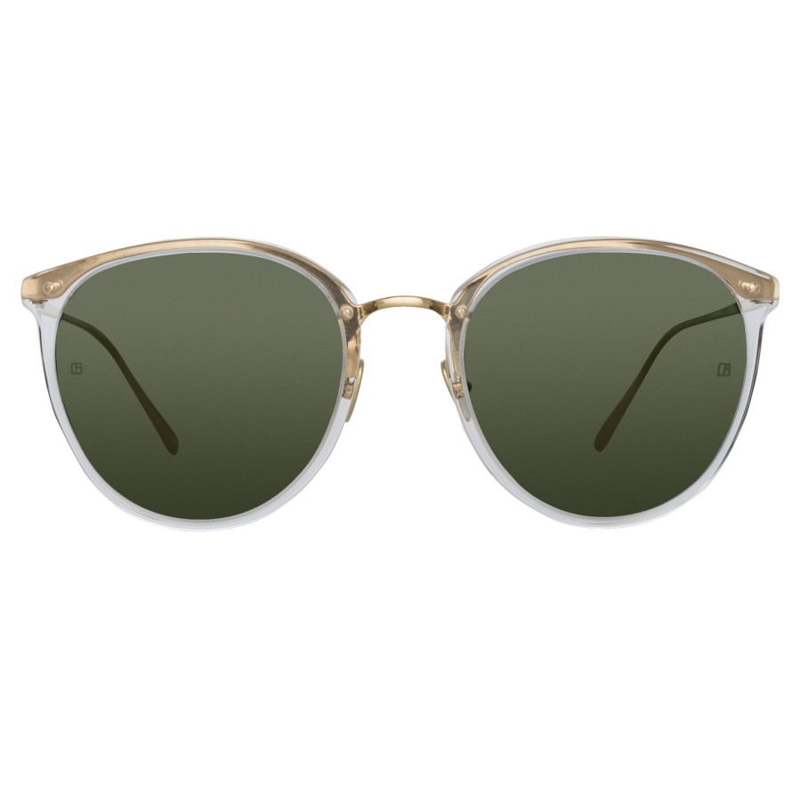 Sunglasses Linda Farrow | Calthorpe Oval Sunglasses In Clear