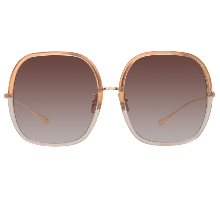 Sunglasses Linda Farrow | Celia Oversized Sunglasses In Ash