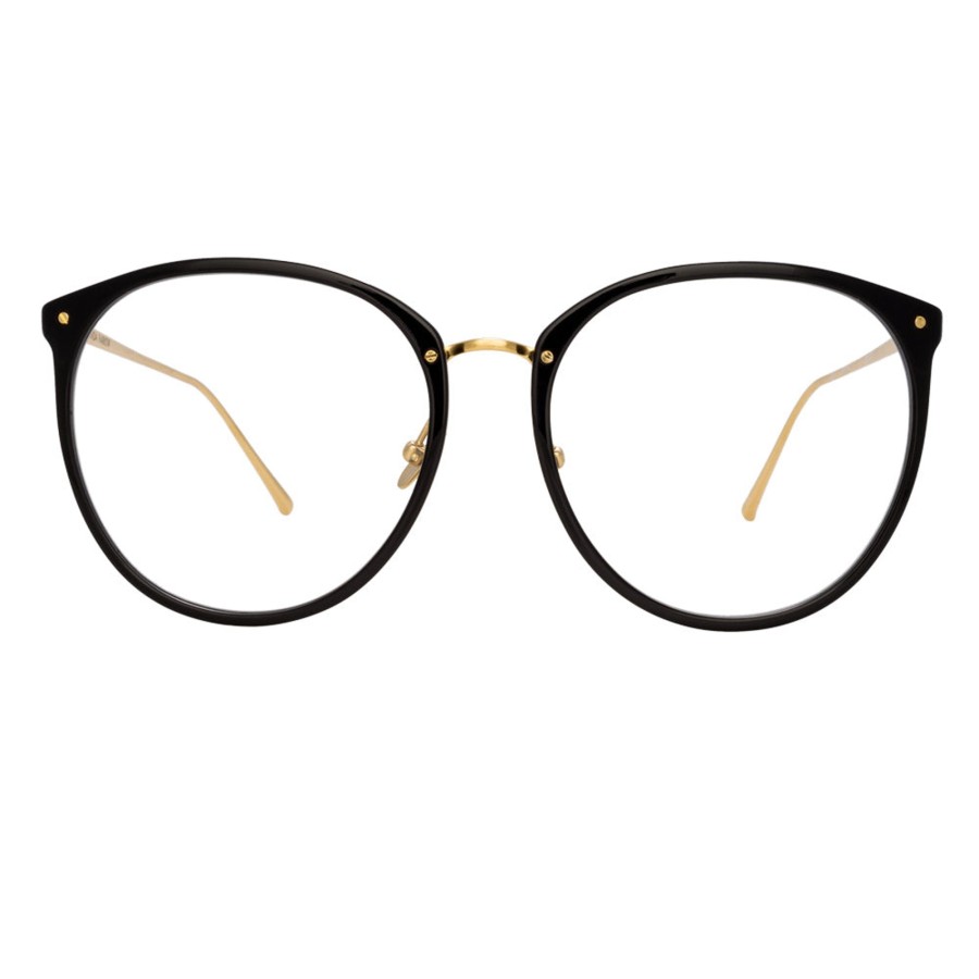 Opticals Linda Farrow | The Kings | Oversized Optical Frame In Black (C7)