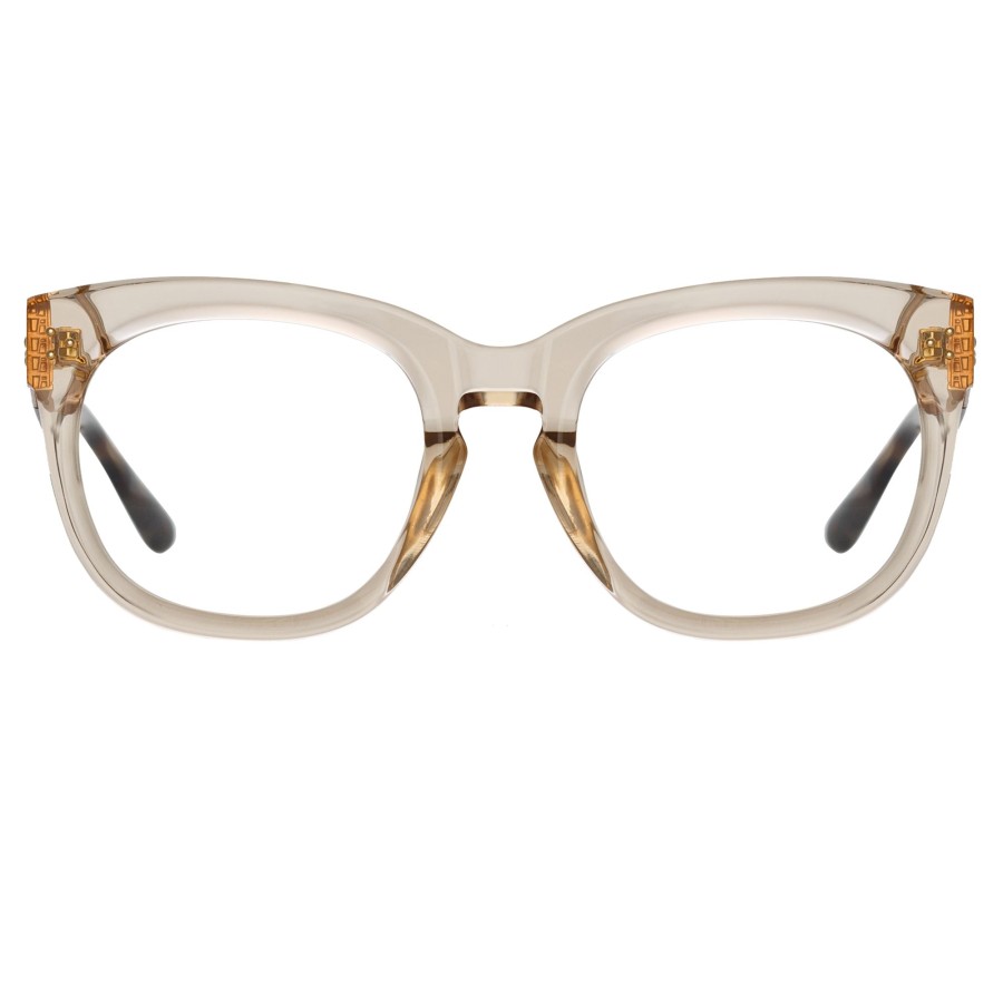 Opticals Linda Farrow | Jenson D-Frame Optical Frame In Ash