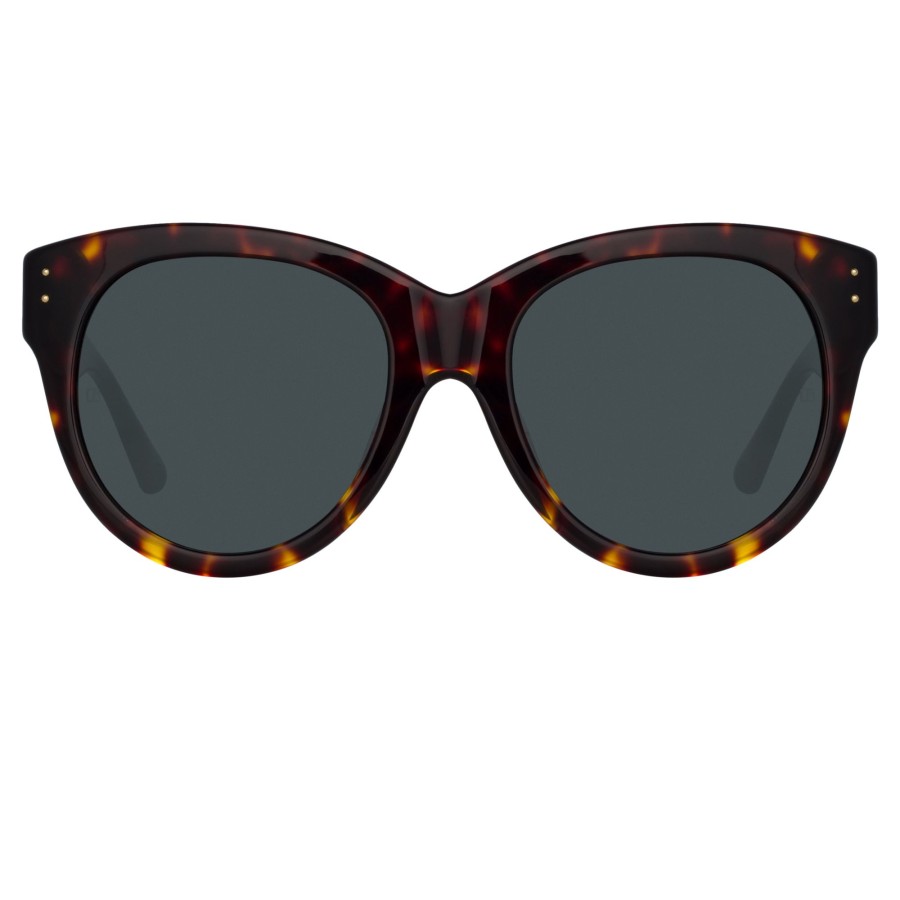 Sunglasses Linda Farrow | Madi Oversized Sunglasses In Tortoiseshell