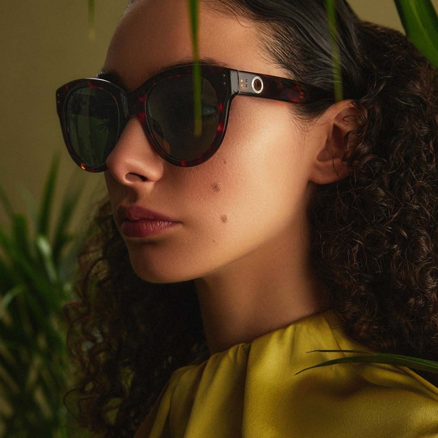 Sunglasses Linda Farrow | Madi Oversized Sunglasses In Tortoiseshell