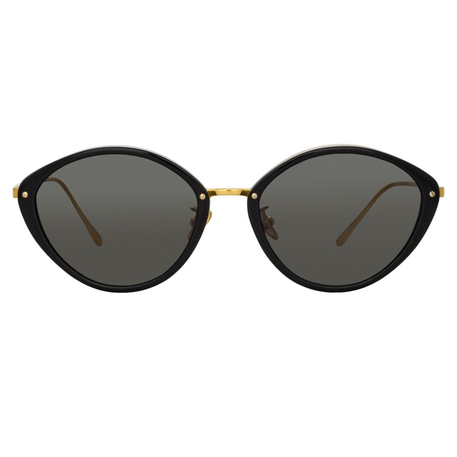 Sunglasses Linda Farrow | Lucy Cat Eye Sunglasses In Black