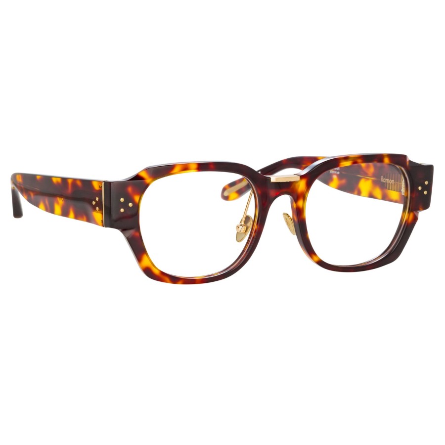 Opticals Linda Farrow | Ramon Rectangular Optical Frame In Tortoiseshell