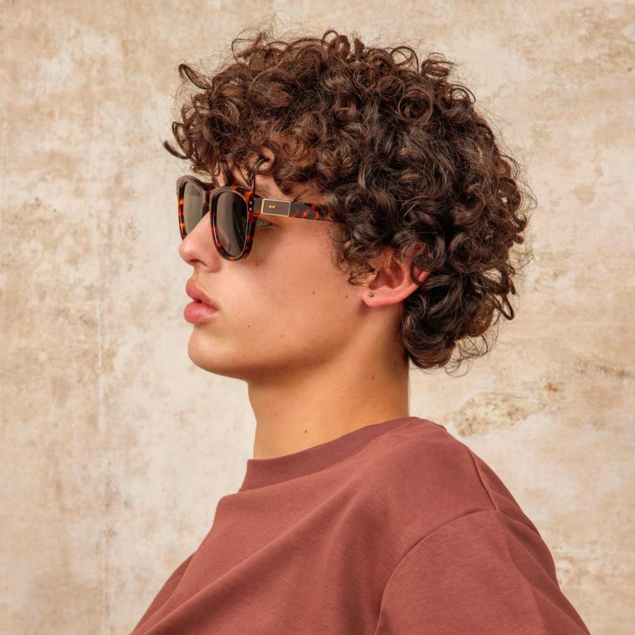 Sunglasses Linda Farrow | Men'S Edson D-Frame Sunglasses In Tortoiseshell