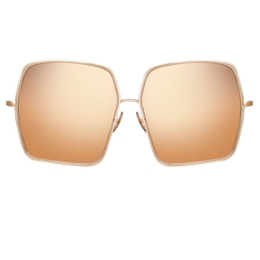 Sunglasses Linda Farrow | Camaro Oversized Sunglasses In Rose Gold