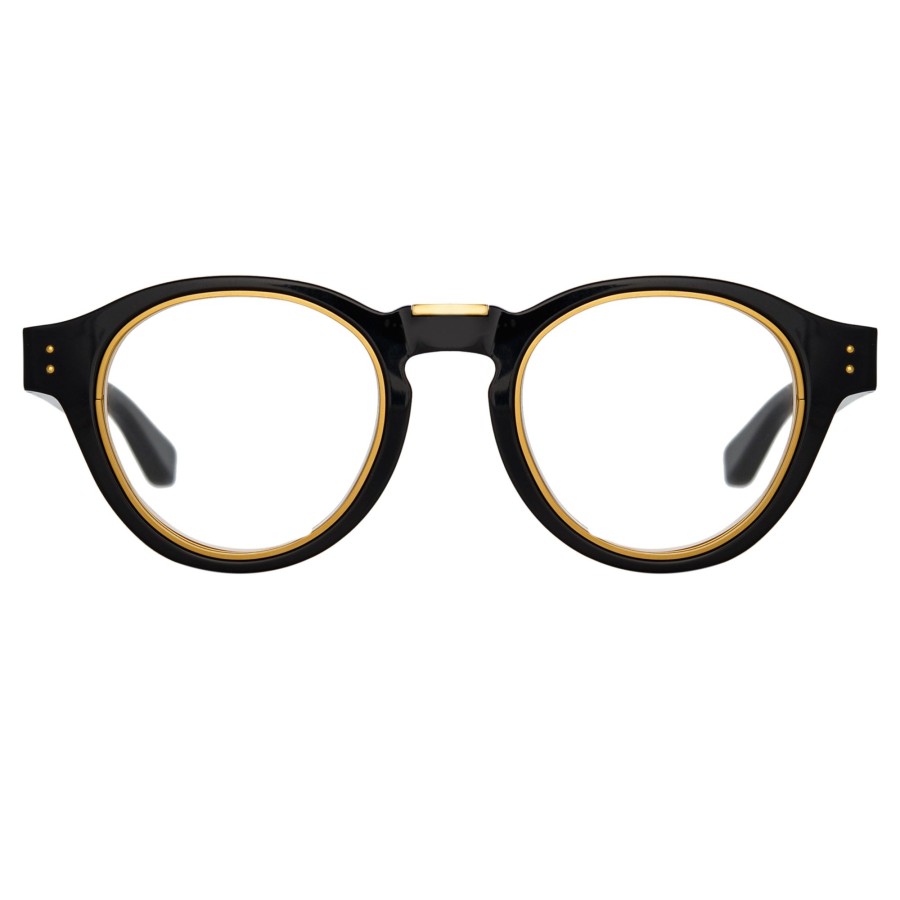 Opticals Linda Farrow | Morris Oval Optical Frame In Black