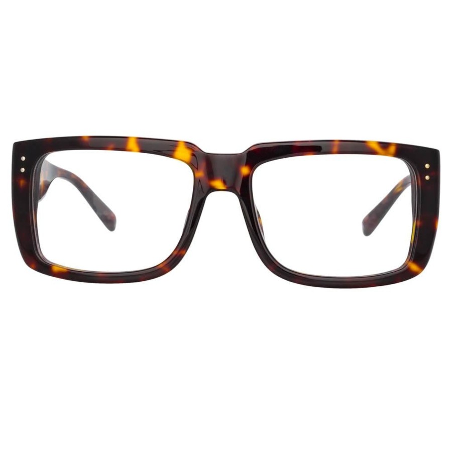 Opticals Linda Farrow | Morrison Rectangular Optical Frame In Tortoiseshell