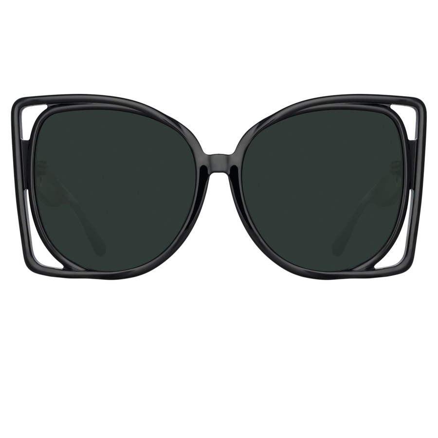 Sunglasses Linda Farrow | Astra Cat Eye Sunglasses In Black