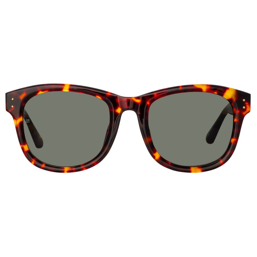 Sunglasses Linda Farrow | Edson D-Frame Sunglasses In Tortoiseshell