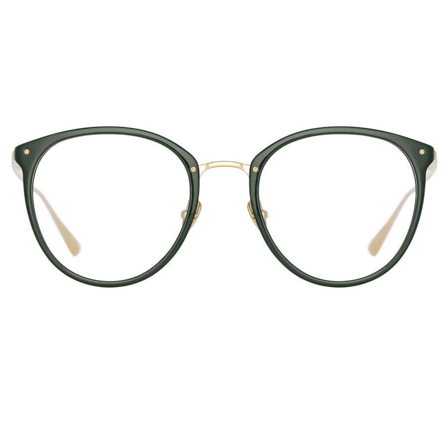 Opticals Linda Farrow | Calthorpe Oval Optical Frame In Green