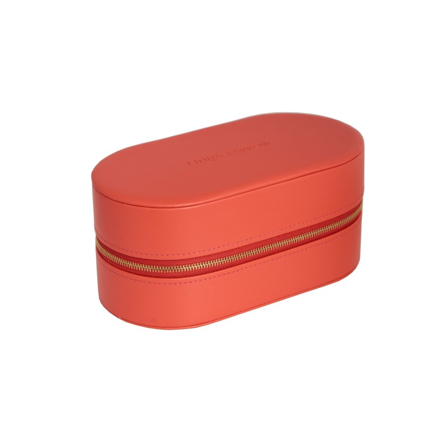 Accessories Linda Farrow | Linda Farrow Oval Travel Case In Coral