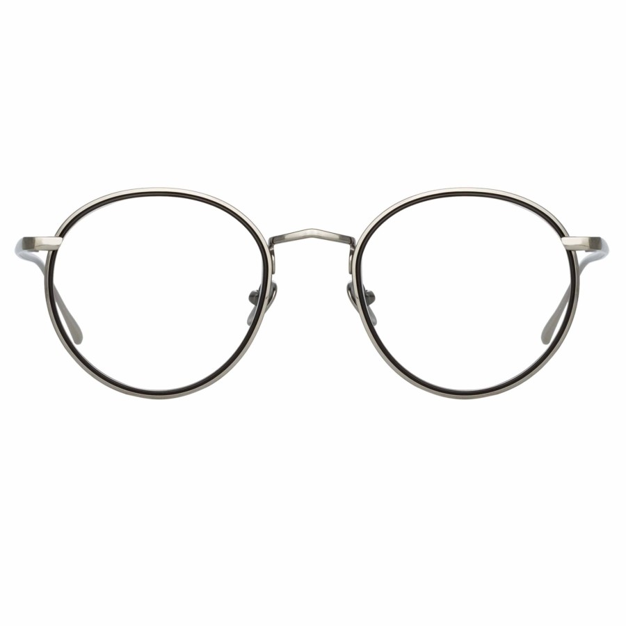 Opticals Linda Farrow | Comer Optical Oval Frame In White Gold