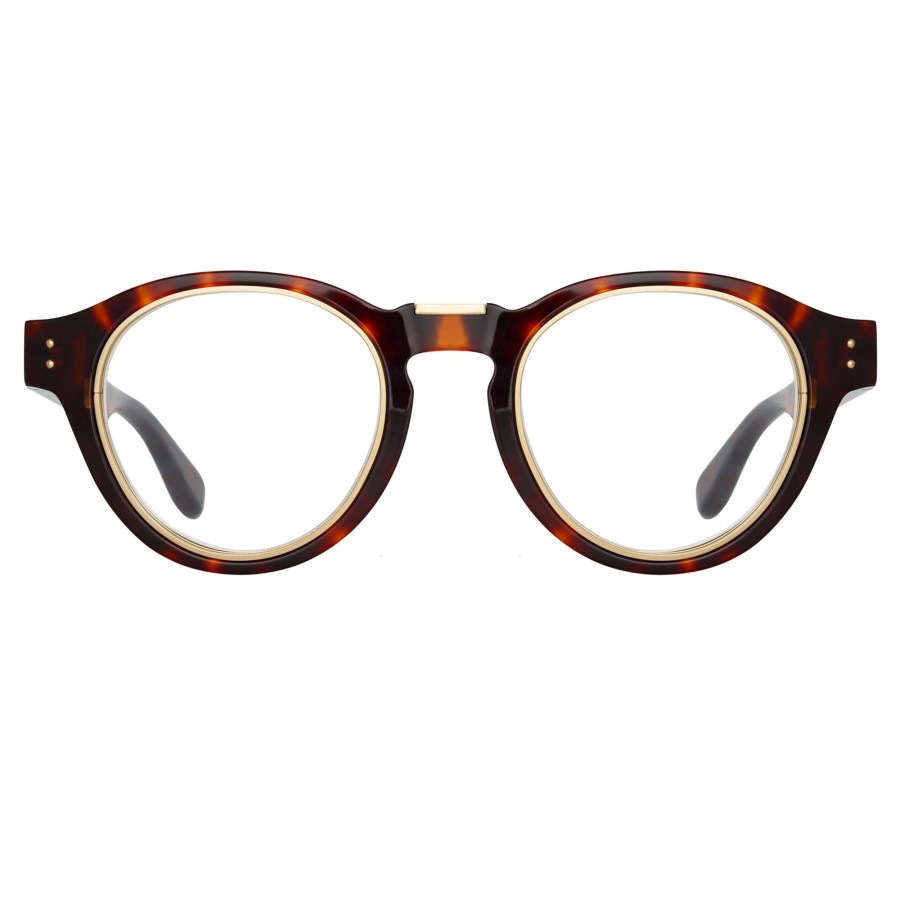 Opticals Linda Farrow | Morris Oval Optical Frame In Tortoiseshell