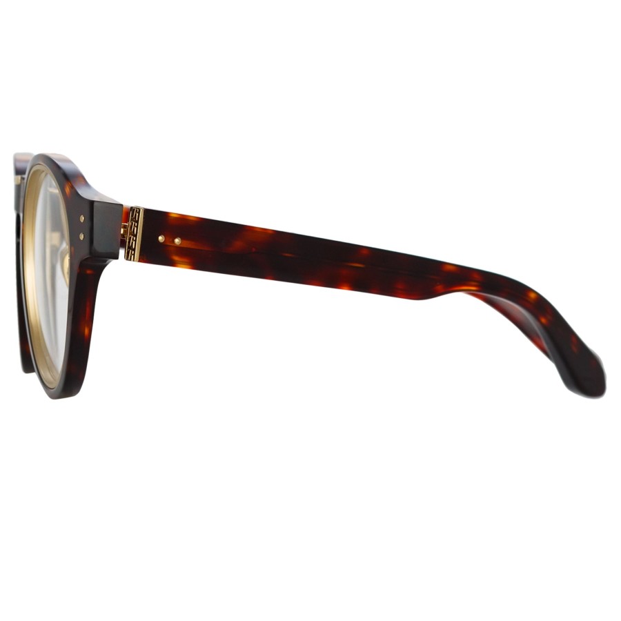 Opticals Linda Farrow | Morris Oval Optical Frame In Tortoiseshell