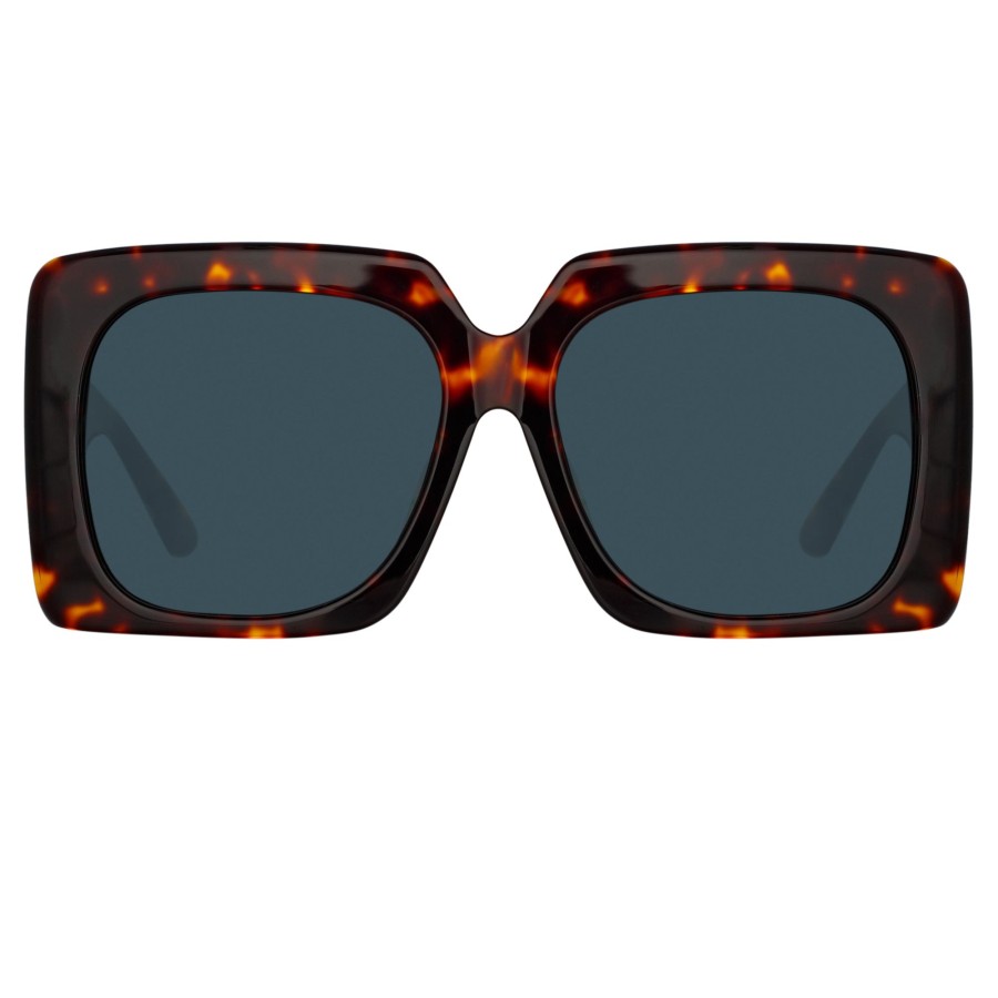 Sunglasses Linda Farrow | Sierra Oversized Sunglasses In Tortoiseshell