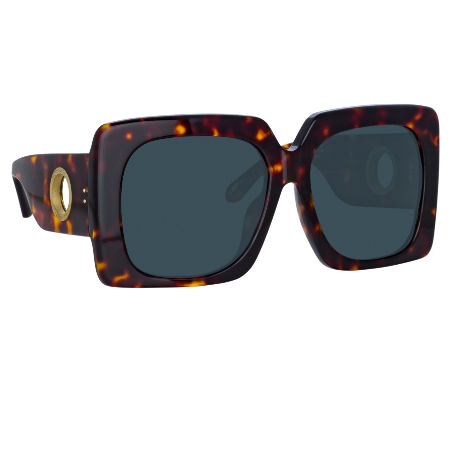 Sunglasses Linda Farrow | Sierra Oversized Sunglasses In Tortoiseshell