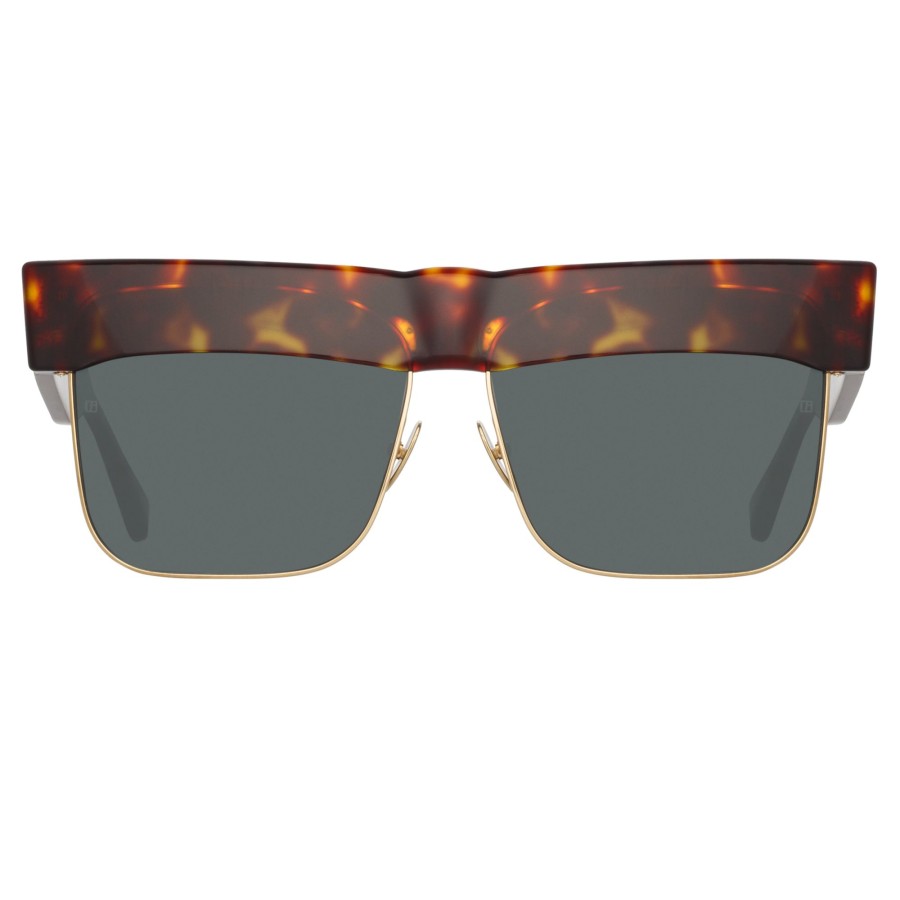 Sunglasses Linda Farrow | Rosalie Oversized Sunglasses In Tortoiseshell