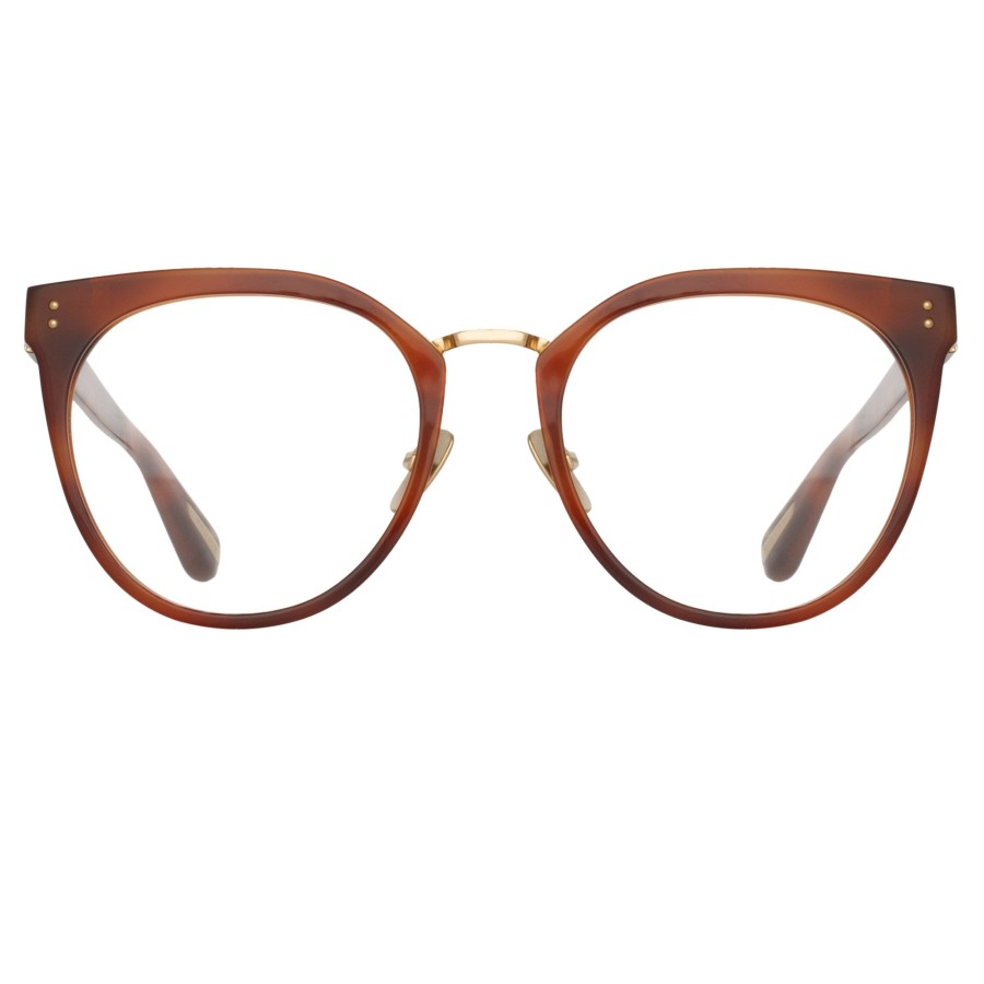 Opticals Linda Farrow | Carla Oval Optical Frame In Horn