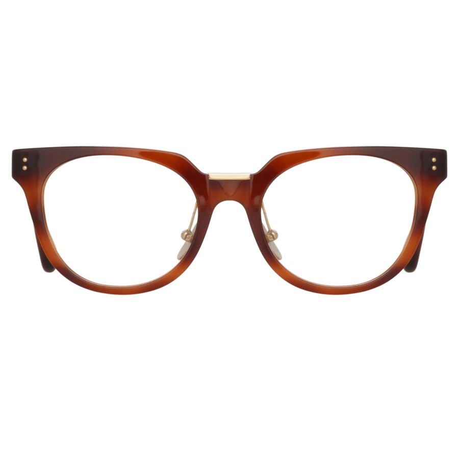 Opticals Linda Farrow | Delphine Cat Eye Optical Frame In Horn