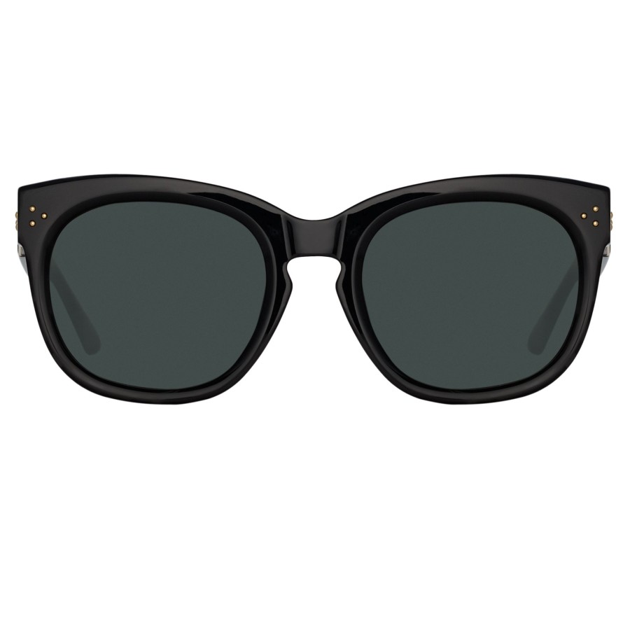 Sunglasses Linda Farrow | Jenson D-Frame Sunglasses In Black