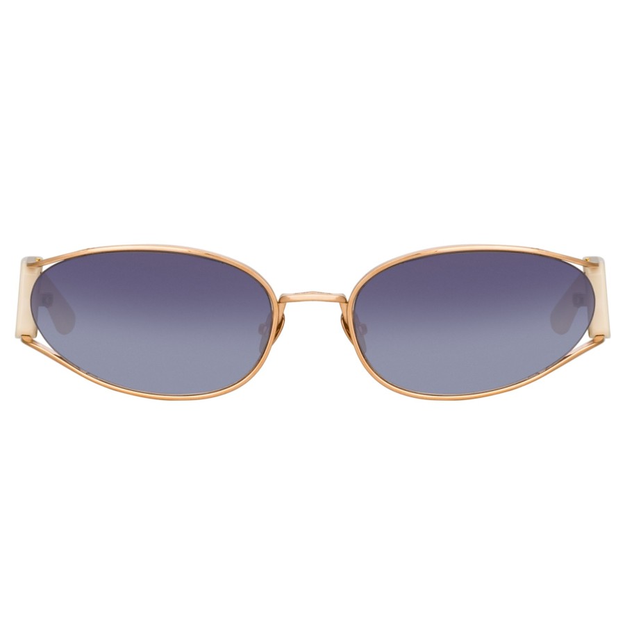 Sunglasses Linda Farrow | Shelby Cat Eye Sunglasses In Cream