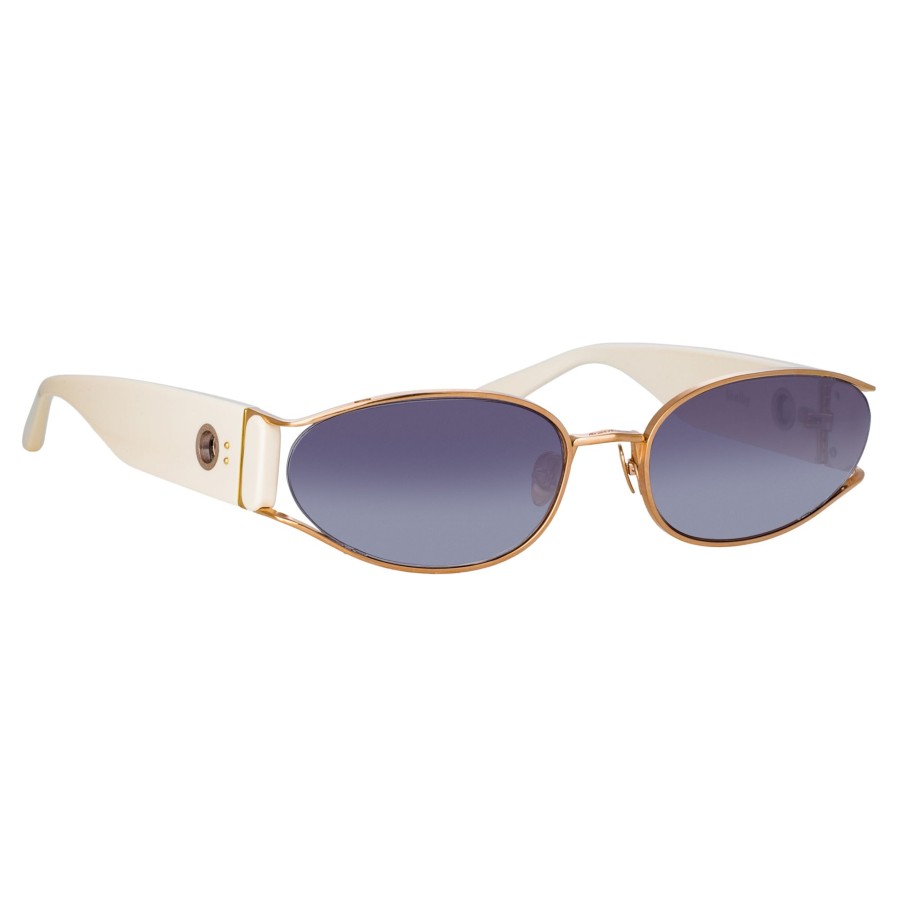 Sunglasses Linda Farrow | Shelby Cat Eye Sunglasses In Cream