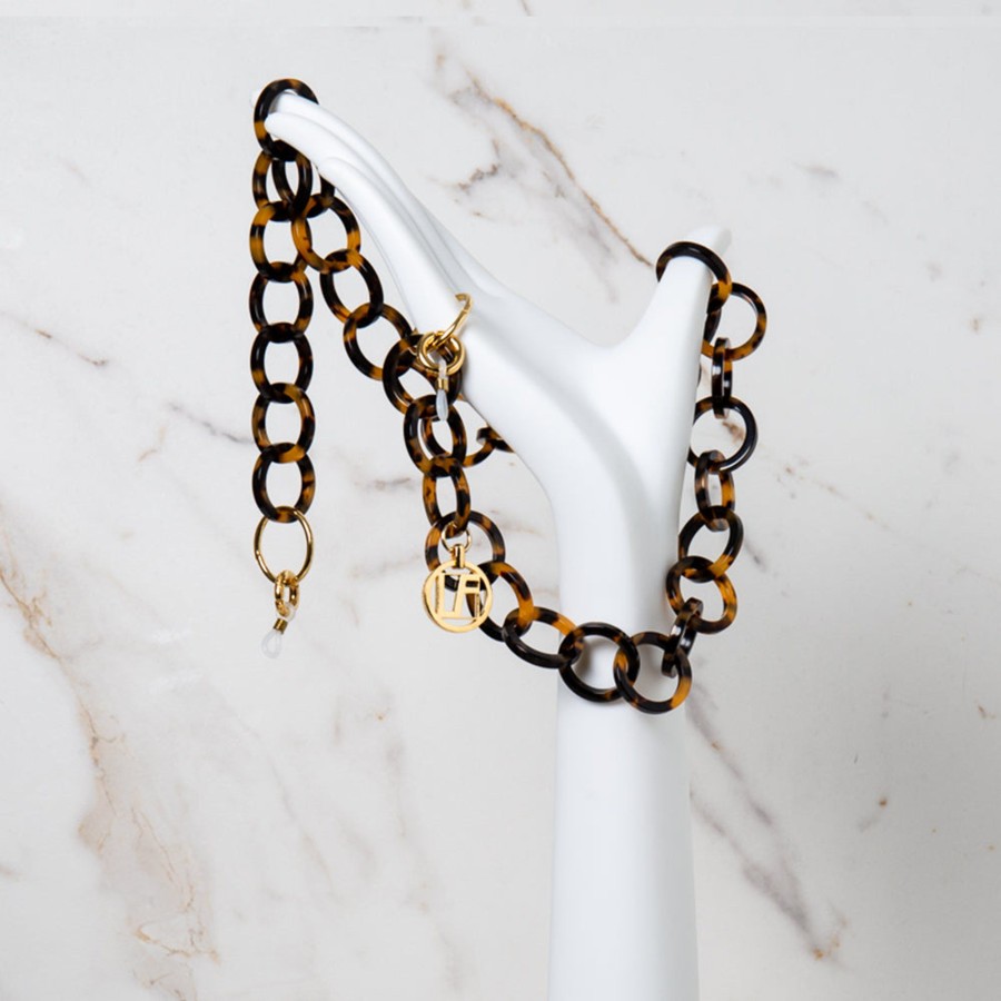 Accessories Linda Farrow | Tortoiseshell Round Link Acetate Chain