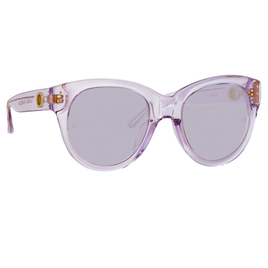 Sunglasses Linda Farrow | Madi Oversized Sunglasses In Lilac