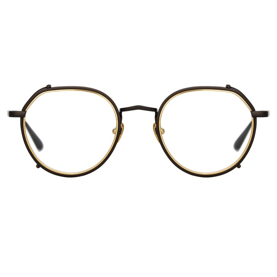 Opticals Linda Farrow | Falcon Angular Optical Frame In Nickel