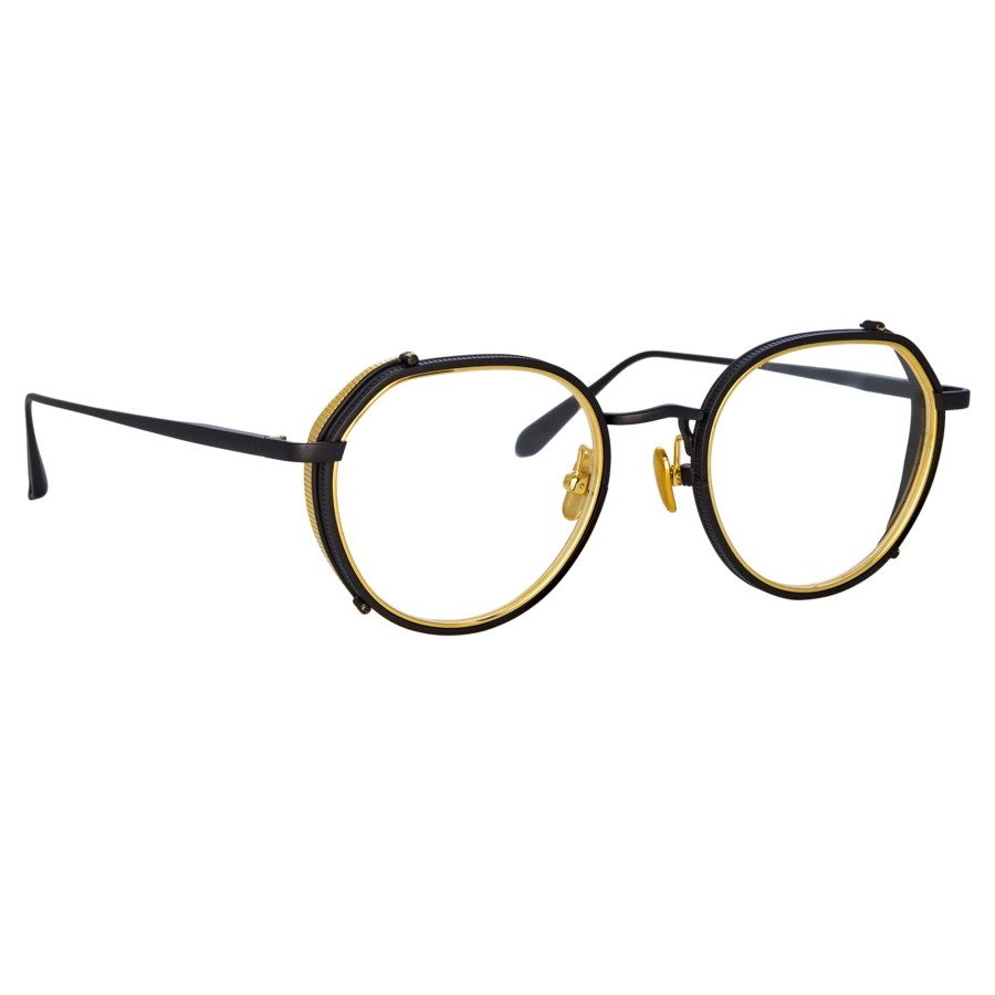 Opticals Linda Farrow | Falcon Angular Optical Frame In Nickel