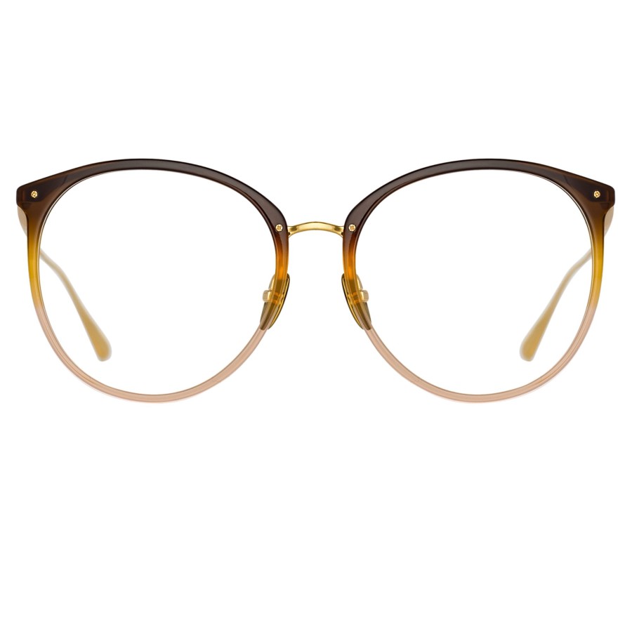 Opticals Linda Farrow | Kings Oval Optical Frame In Brown