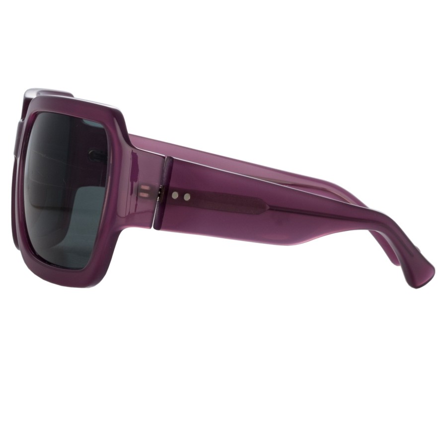 Sunglasses Linda Farrow | Dries Van Noten Oversized Sunglasses In Wine