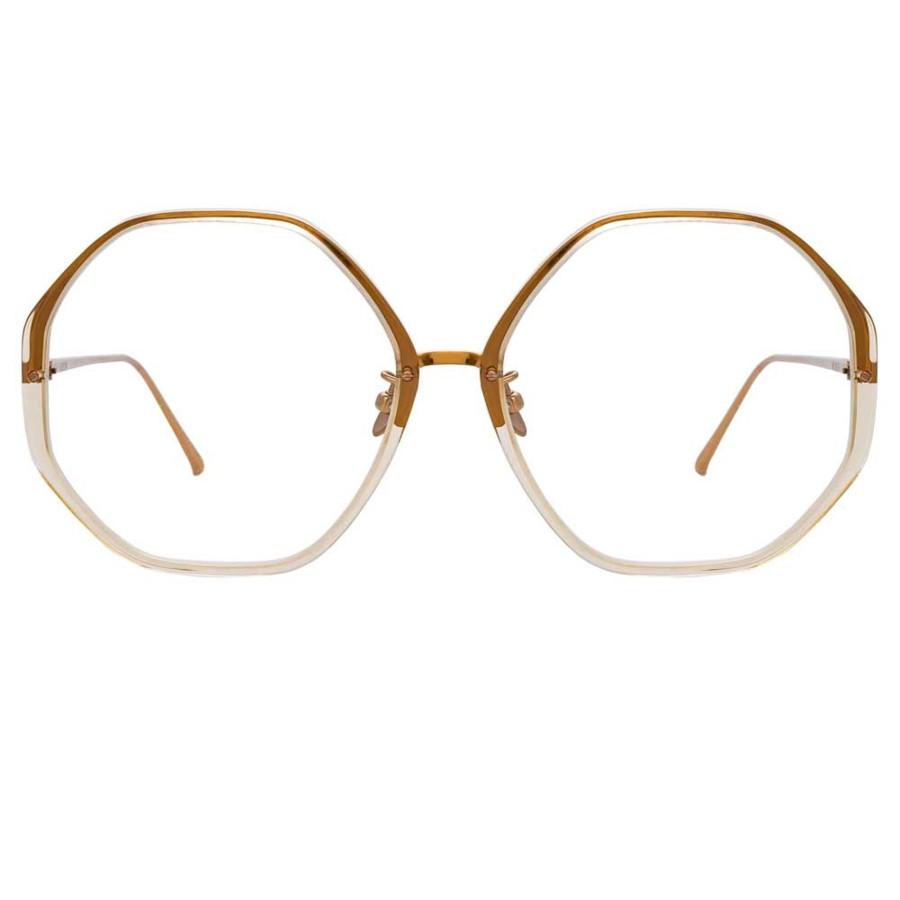 Opticals Linda Farrow | The Alona | Oversized Optical Frame In Clear (C12)